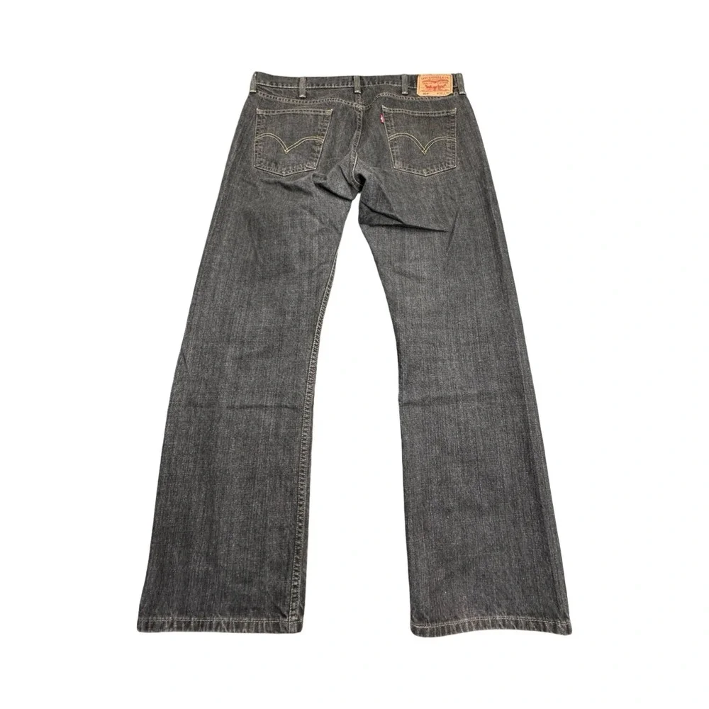 Levi's Jeans Mens 38x30 Gray 514 Slim Straight Denim Pants Classic Casual Cotton